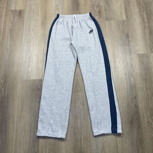 Nike Pants Mens Large Track 80s Joggers Athletic Gray Blue Swoosh Vintage